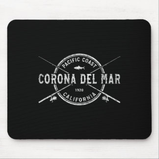 Corona Del Mar Ca Vintage gekreuzte Angelruten Mousepad