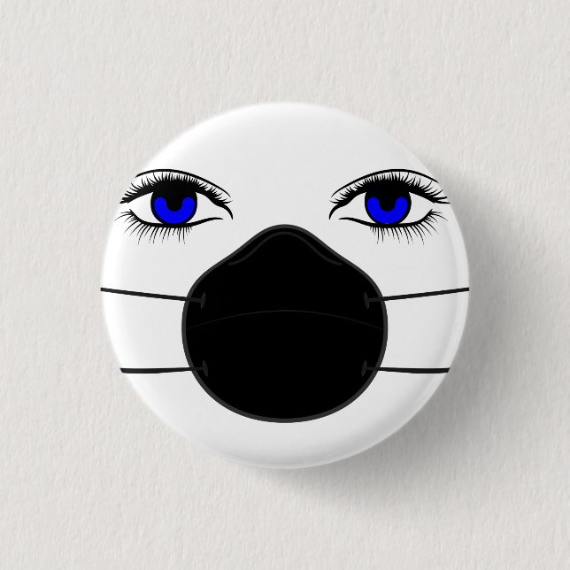 Corona Eyes Button (Vorderseite)
