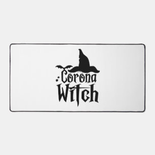 Corona-Hexe Halloween, Lustiges Halloween , Schreibtischunterlage