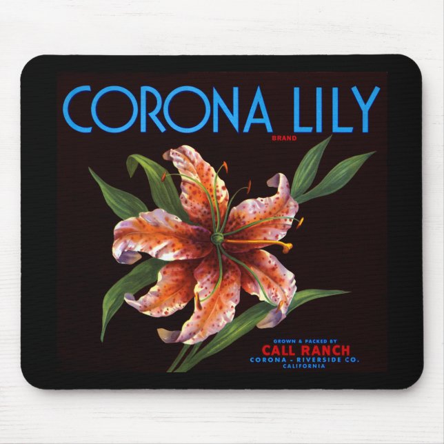 Corona-Lilie Mousepad (Vorne)