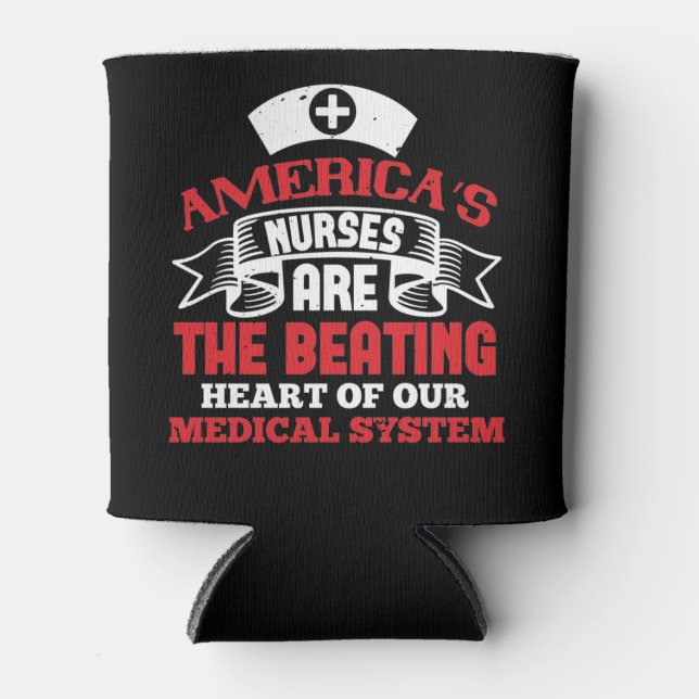 Corona Nurses - Amerikas Krankenschwestern Dosenkühler (Vorderseite)