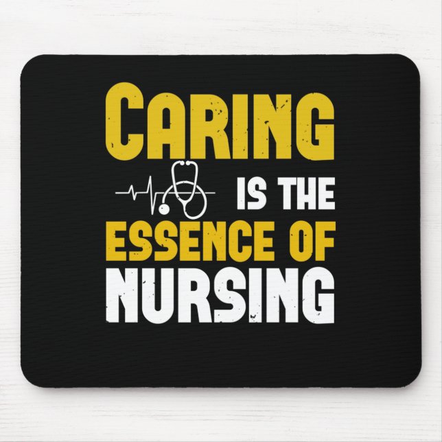 Corona Nurses - Gekümmert ist das Wesentliche Mousepad (Vorne)