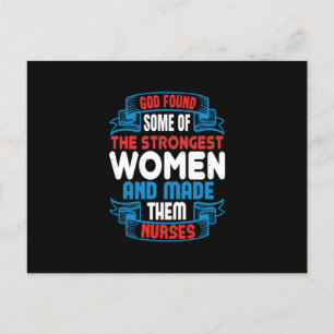 Corona Nurses - Gott fand starke Frauen Postkarte