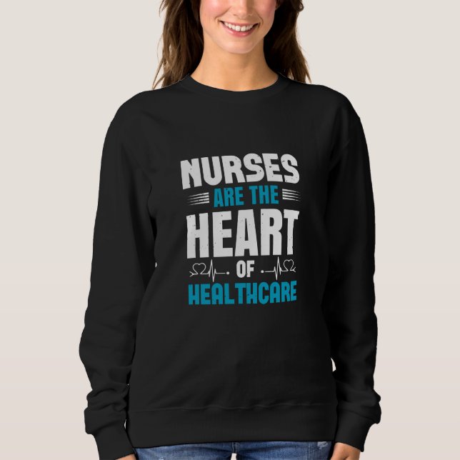 Corona Nurses - Herz der Gesundheitsversorgung Sweatshirt (Vorderseite)