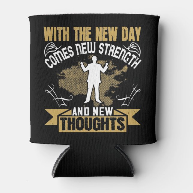 Corona Quarantine Zuhause Office Slogan Dosenkühler (Vorderseite)