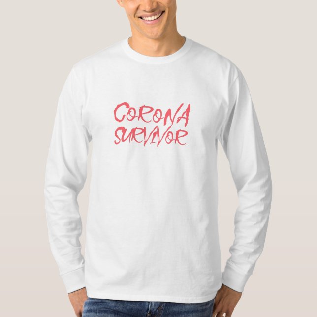 Corona Virus Awareness Design T-Shirt (Vorderseite)