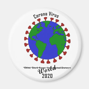 Corona Virus Magnet