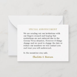 Corona-Virus-Nachrichteneingabe mit Einladungen