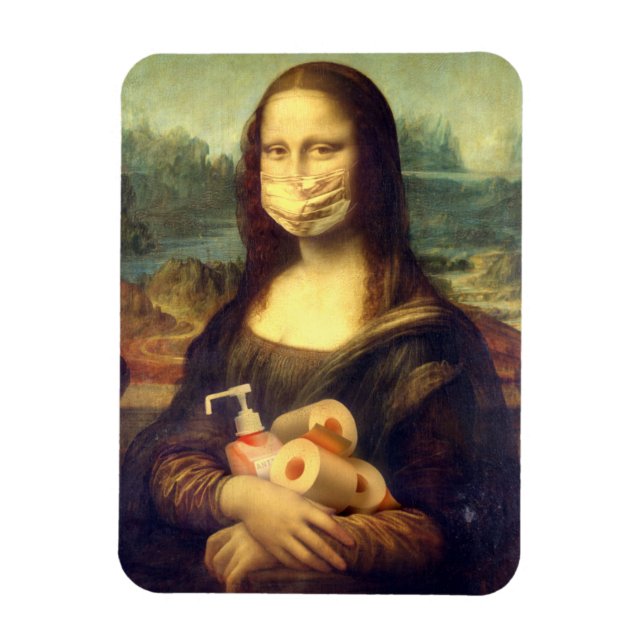 Corona-Virus-Portrait Magnet (Vertikal)