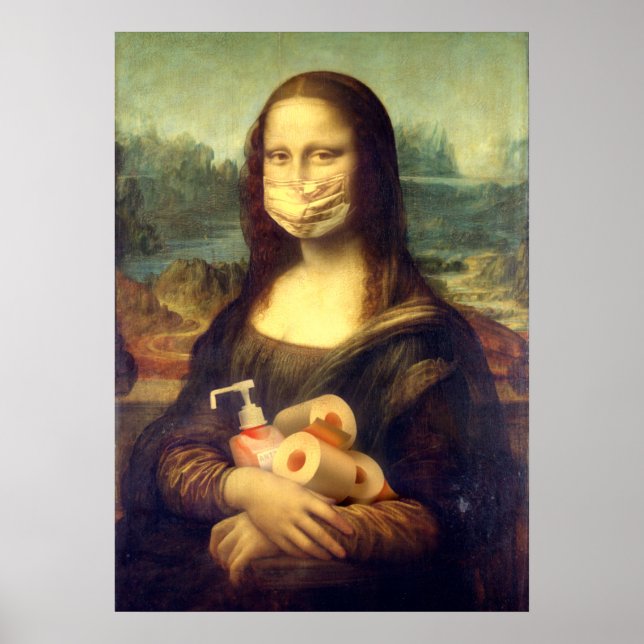 Corona-Virus-Portrait Poster (Vorne)