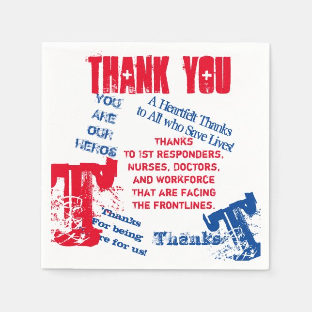 CORONA VIRUS SERVIETTE (Vorderseite)