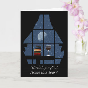 Corona Virus Social Distance Wine Geburtstag Karte