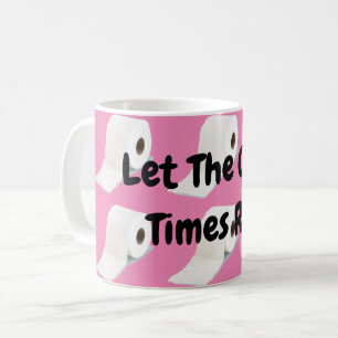 Corona Virus Toilette Roll Pink Kaffeetasse