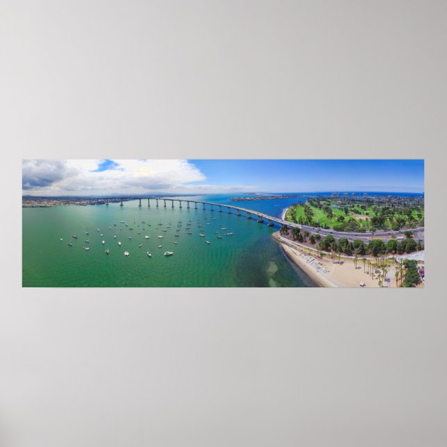 Coronado Bay Bridge von San Diego Poster (Vorne)