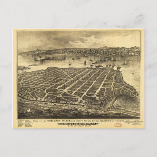 Coronado Beach San Diego California (1880) Postkarte