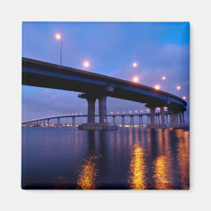 Coronado Bridge in Dusk Magnet