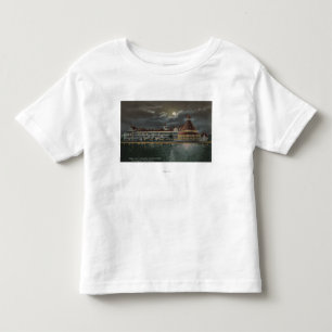 Coronado, CA - Moonlit Ansicht von Hotel Del Kleinkind T-shirt