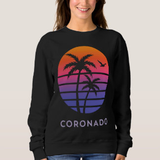 Coronado California Palm Tree Family Holiday Sweatshirt