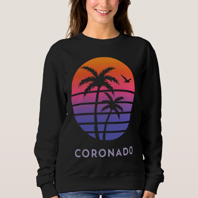 Coronado California Palm Tree Family Holiday Sweatshirt (Vorderseite)