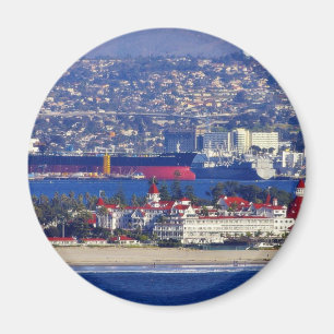 Coronado gesehen vom Cabrillo nationalen Monument Magnet