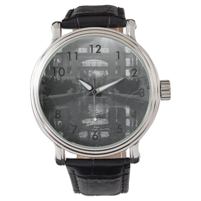 Coronado Sunburst Grayscale Armbanduhr (Vorderseite)