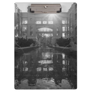 Coronado Sunburst Grayscale Klemmbrett