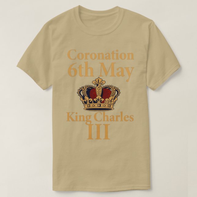 Coronation 6. Mai König Charles III T-Shirt (Design vorne)
