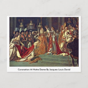 Coronation at Notre Dame von Jacques-Louis David Postkarte