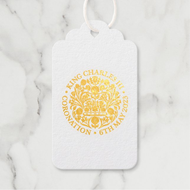 Coronation Emblem King Charles III Geschenkanhänger (Vorderseite)