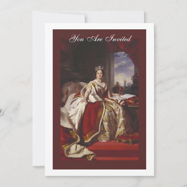 Coronation Portrait of Queen Victoria Einladung (Vorderseite)
