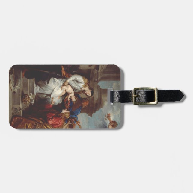 Coronation Saint Rosalia von Anthony van Dyck Gepäckanhänger (Vorderseite horizontal)