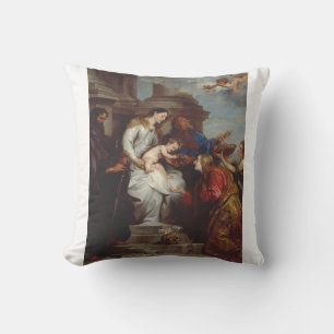 Coronation Saint Rosalia von Anthony van Dyck Kissen