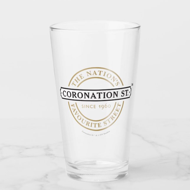 Coronation Street - Logo Glas (Vorderseite)
