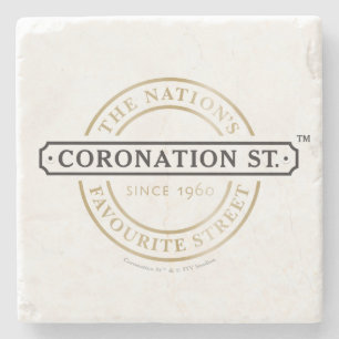 Coronation Street - Logo Steinuntersetzer