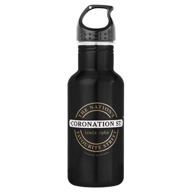 Coronation Street - Logo Water Flasche Edelstahlflasche (Vorderseite)