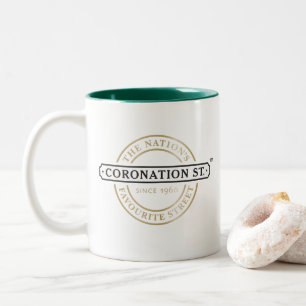 Coronation Street - Logo Zweifarbige Tasse