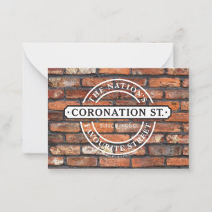Coronation Street - Schilderplakat Mitteilungskarte