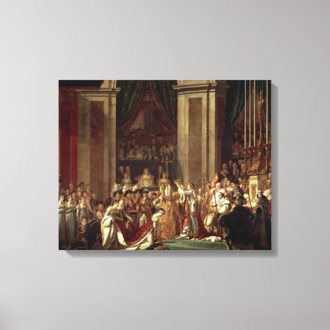Coronation von Napoleon durch Jacques-Louis David Leinwanddruck (Vorderseite)