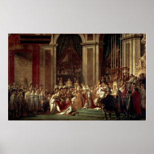 Coronation von Napoleon durch Jacques-Louis David Poster