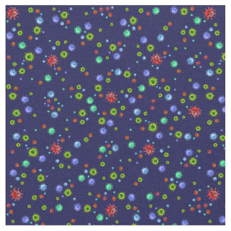 Coronavirus auf Royal Blue. Hör auf mit der Spread Stoff