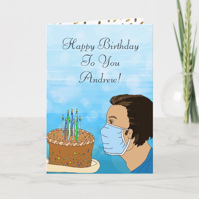 Coronavirus Birthday wünscht Karte (Vorderseite)