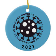 Coronavirus Covid19 Omicron Variant Ornament