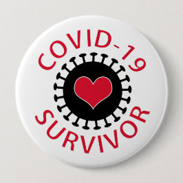 Coronavirus Covid-19 Survivor Button