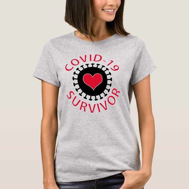 Coronavirus Covid-19 Survivor T-Shirt (Vorderseite)