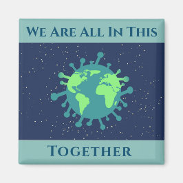 Coronavirus Covid 19 zusammen Magnet