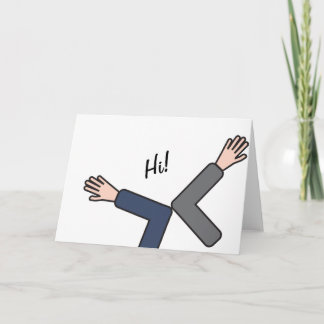 Coronavirus Elbow Handshake Karte