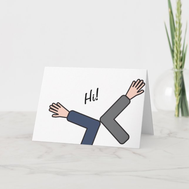 Coronavirus Elbow Handshake Karte (Vorderseite)