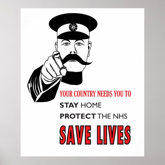 Coronavirus Lord Kitchener Poster (Vorne)