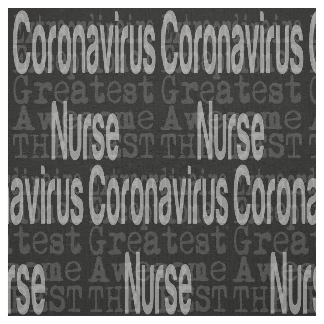 Coronavirus Nurse Extraordinaire Stoff (Muster)