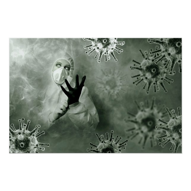 Coronavirus Nurse Poster (Vorderseite)